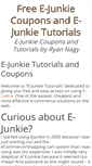 Mobile Screenshot of ejunkie-video.com